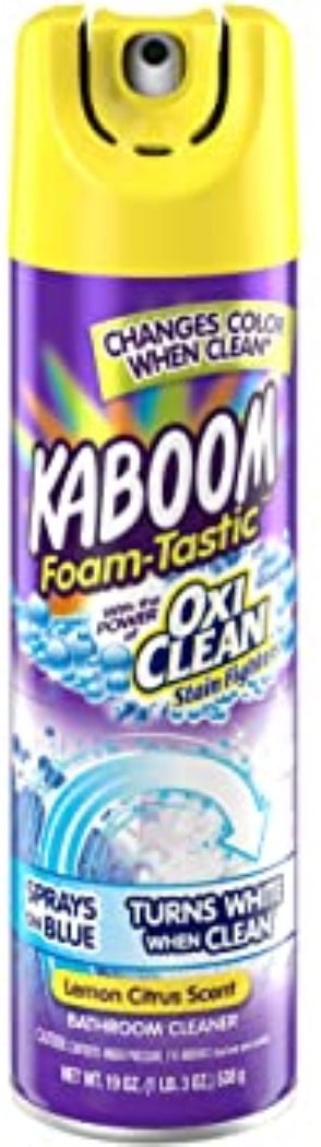 Kaboom Foam Tastic Bathroom Cleaner with OxiClean, Citrus 19 oz. (Pack of 2)