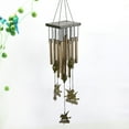 thumbnail image 6 of Traditional Bronze Wind Chimes for Outdoor - Chinese Retro Style Tubes Bells with Butterfly Decor, Deep Melody Sympathy Garden Windchime for Yard & Patio, 6 of 6