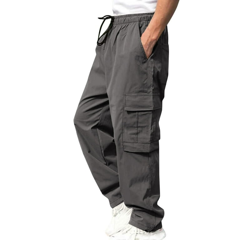 Ketyyh-chn99 Mens Cargo Work Pants Fitness Pants Slim Fit