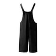thumbnail image 7 of Lisingtool Clearance Jumpsuits for Women Women's Short Overalls Summer Casual Adjustable Strap Loose Linen Short Bib Overalls Jumpsuit Rompers S-XL Clearance sale, 7 of 7