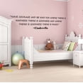 thumbnail image 2 of Holiday Gift Girls Have Courage and Be kind Cute Quotes & Sayings Wall Decal Decoration Goodness is Magic Motivational Wall Quote Decal Lasts Years and Easily Removable - Size: 23 in x 8 in, 2 of 3