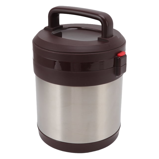 Insulated Food Container, Sealing Vacuum Insulated Lunch Box Keep Warm For Company For Student Stainless Steel Color