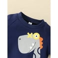 thumbnail image 4 of Gerichy Baby Boys Fall Winter Outfits, Baby Boy Outfits Toddler Baby Boy Girl Toddler Baby Boys Long Sleeve Cute CArtoon Animals Sweatshirt Blouse Tops Solid Trousers Pants Outfit Set 2PCS Clothes, 4 of 6