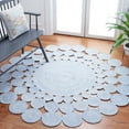 thumbnail image 2 of SAFAVIEH Cape Cod Damjana Abstract Dots Polyester Area Rug, Blue, 6' x 6' Round, 2 of 7