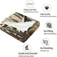thumbnail image 3 of Deer Camo Blanket, Hunting Gifts for Men & Women, 50"x40" add  Same printed canvas bag, 3 of 6