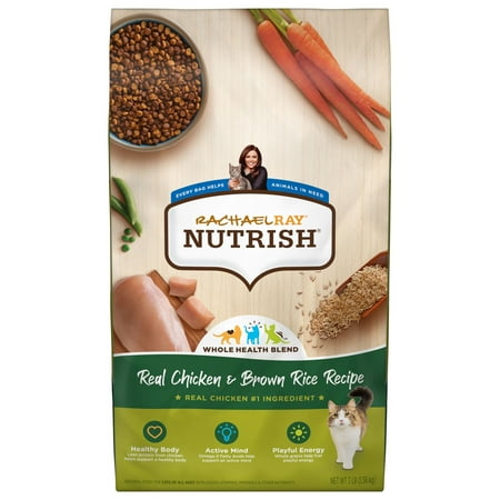 UPC 071190006967 product image for Rachael Ray Nutrish Real Chicken & Brown Rice Recipe Dry Cat Food  3 lb. Bag | upcitemdb.com