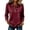 Wine, variant on Polo Shirts For Women 3/4 Sleeve Collared Golf Shirts Womens Lapel V Neck Summer Tops Classic Breathable Button Down Shirt Casual Business Office Blouses
