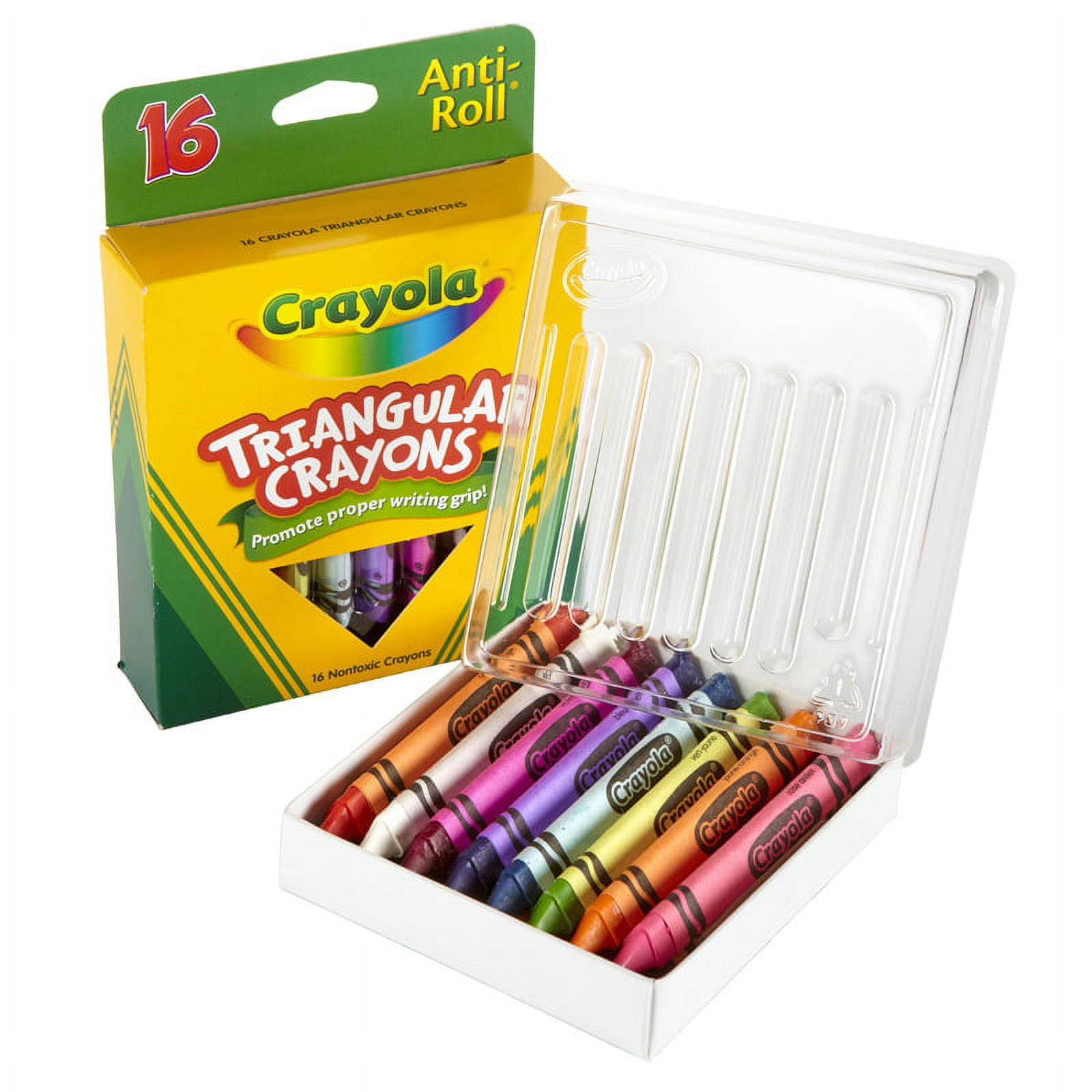 Non-Toxic Triangular Crayons Classroom High Quality Waxy Pastel