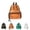 Orange, variant on LYHaoo Transparent Beach Backpack For Summer Travel And Day Trips Clear See Through Daypack