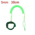 thumbnail image 4 of Surfboard Leash, 5mm Coiled Spring Leg Foot Rope, Surf Traction Rope TPU with Foot Loop ,Paddle Board Leg Strap Surfing Leash for Surfboard Green, 4 of 8