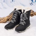 thumbnail image 2 of BURUDANI Women's Faux Fur Lined Water-Resistant Lace-Up Platform Winter Snow Boots, 2 of 6