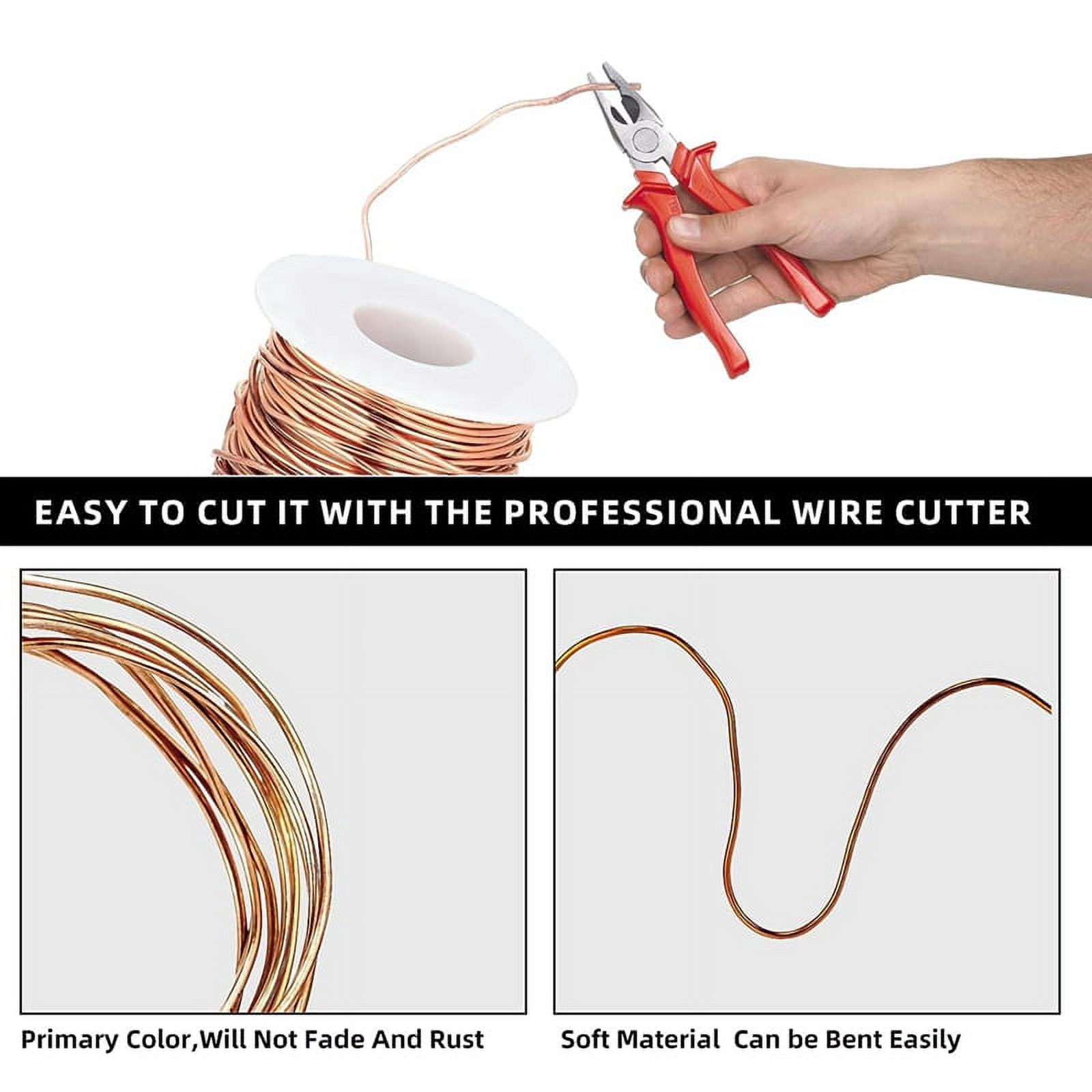 99.9% Dead Soft Copper Wire, 16 Gauge/1.3mm Diameter, 127 Feet/ 39 M