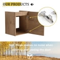 thumbnail image 4 of Noble House 18" Floating Bathroom Vanity, Ceramic Sink, Plywood Soft-Close Door, Small Bath Storage, Imitative Oak, 4 of 14