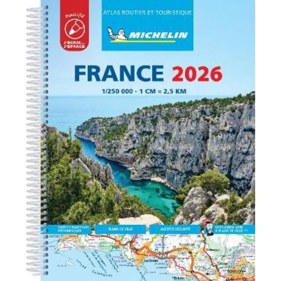 Michelin France 2026 - Tourist & Motoring Atlas Laminated Spiral (Spiral-Bound)