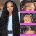 thumbnail image 2 of Pelucas con encaje en la parte delantera FYKD Deep Wave, cabello humano con una densidad del 200%, 2 of 9