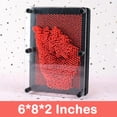 thumbnail image 2 of Pizarra de palma Pin Art Toy Sharkwill 3D de plástico rojo, 2 of 7