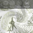 thumbnail image 5 of Coastal Sage Green Cloth Napkins, Ocean Coral Starfish Shell Modern Washable and Reusable Dinner Napkins Set of 8, Table Napkin for Kitchen Party Birthday Wedding Hotel Housewarming 20"x20", 5 of 8