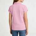thumbnail image 5 of snilers Boys School Uniform Short Sleeve Shirt V Neck Collared Pique Golf Shirts Kids Casual Soft Summer Tops 5-15 Years, 5 of 7