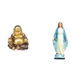 thumbnail image 1 of Escultura religiosa de Buda Maitreya con María sonriente, adorno de mesa Feng Shui para fiestas de aniversario, manualidades católicas, dormitorio y o, 1 of 8