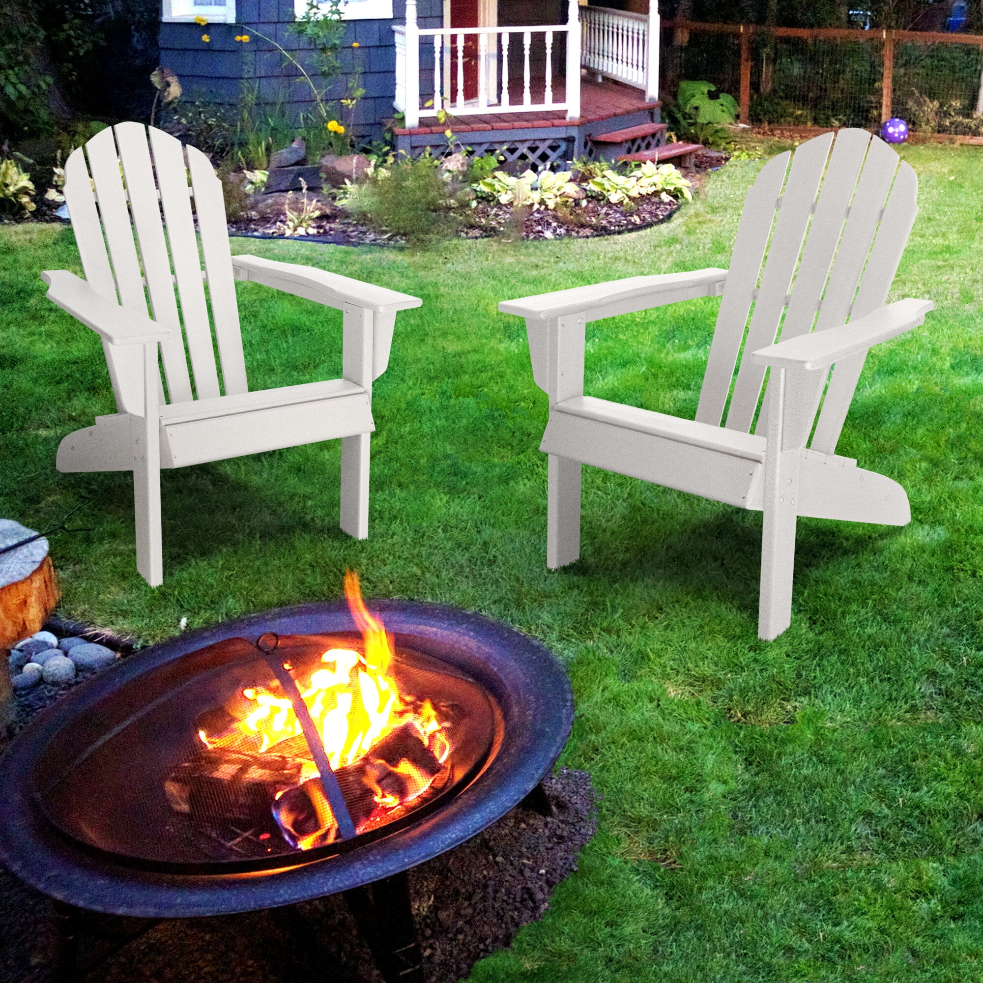 Zenvida Matanzas Adirondack Chair Resin Outdoor Patio Furniture Walmart Com