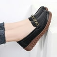 thumbnail image 4 of Women's Casual Loafers Slip On Leather Shoes Lightweight Walking Shoes Moccasins Classic Penny Loafer Flats Boat Shoes, 4 of 10