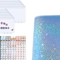 thumbnail image 3 of Carpeta organizadora portátil de cuero sintético A6, carpeta con sobres y hojas de presupuesto. Azul, 3 of 3