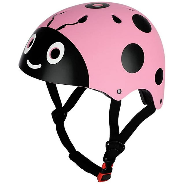 Casco protector para montar a caballo YUANXCMXG para niños forma de mariquita 50-54 cm