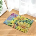 thumbnail image 4 of Flowers Print Doormats Rectangle Non-Slip Door Mat Bedroom Kitchen Entrance Oil Painting Flower Print Door Mats, 4 of 5