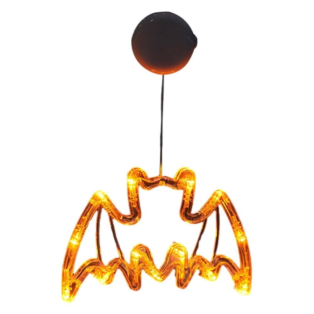 Lámpara de dibujos animados de Halloween Lámpara LED brillante para balcones Paredes Puertas (Murciélago)