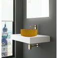 thumbnail image 3 of Scotch 14" Round Decorative Gold Vessel Glass Sinks With 36" White Base, 3 of 7