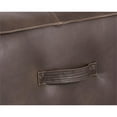 thumbnail image 5 of Sunpan Aspen 21" Square Modern Faux Leather Ottoman in Havana Dark Brown, 5 of 5