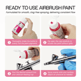 thumbnail image 5 of Holbein Aeroflash 35ml Airbrush Liquid Acrylic Paint Bottle for Airbrush Nail Design, Artists, Hobbyists and more (Burnt Umber, 6 Bottles), 5 of 5