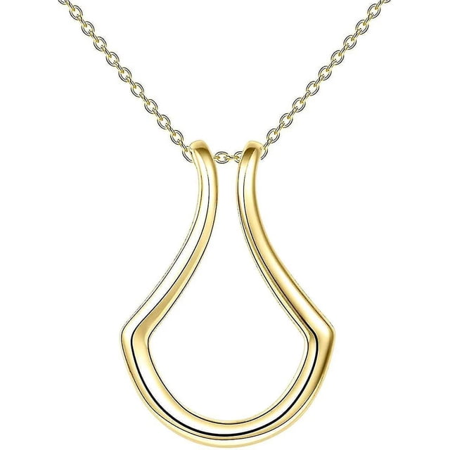 Ring Holder Necklace For Women Girls Ring Keeper Necklace For Wife Girlfriend Mom Ring Keeper Pendan