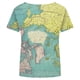 thumbnail image 5 of Pntutb Moda Mujer Causal Cuello en V Blusa Estampada Camiseta de Manga Corta Tops de Verano PNTUTB Pntutb-7315, 5 of 5