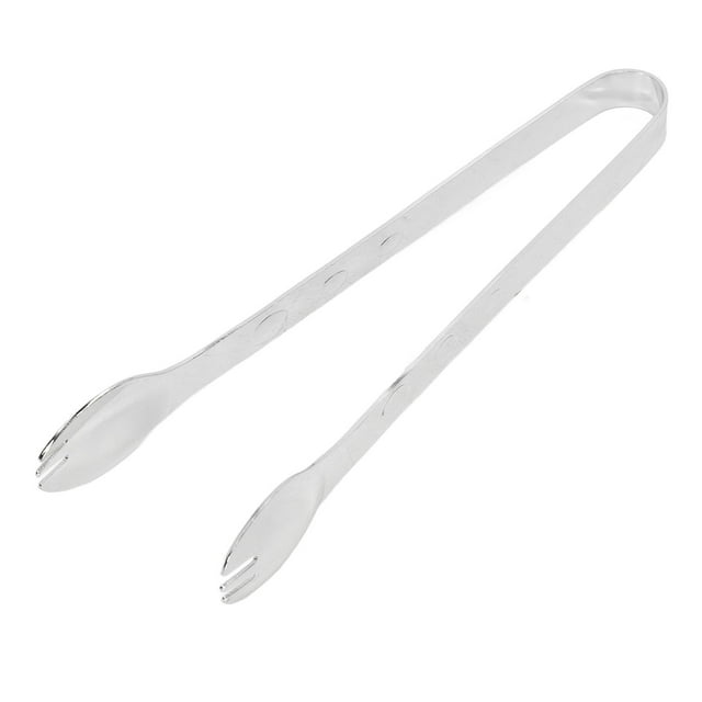 Pinzas de hielo de acero inoxidable de grado alimenticio que evitan que se resbalen los alimentos azucarados. Pinzas de cocina para alimentos domésticos. Espejo.