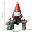 thumbnail image 3 of Whimsical Reading Time Gnome Figurine with Butterflies, Resin Reading Gnome Garden Statue for Outdoor Lawn Patio Decor, Indoor Bookshelf Ornament, Unique Book Lover Gift for Home Office, 3 of 9