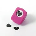 thumbnail image 2 of U8MO Random Color Mini Plastic Paper Punches Craft Cutter Scrapbooking Pick Patterns-Heart B-6x9mm, 2 of 3