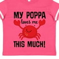 thumbnail image 4 of Inktastic My Poppa Loves Me Childs Crab Boys or Girls Toddler T-Shirt, 4 of 5