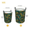 thumbnail image 3 of Fotbe Jungle Leopard Yellow Cesto de Ropa con Asas, Cesto Impermeable de Gran Capacidad, Bolsa de Lavado para Dormitorio, Cesto de Ropa con Ruedas y Asas-Small, 3 of 6