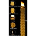 thumbnail image 2 of Ner Mitzvah, 12" Pure Beeswax Braided Havdalah Candle - Yellow, 2 of 4
