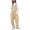 Beige, variant on Bib Overalls Women Solid Color Boho Streetwear Rompers Summer Baggy Pants With Pockets Beige L