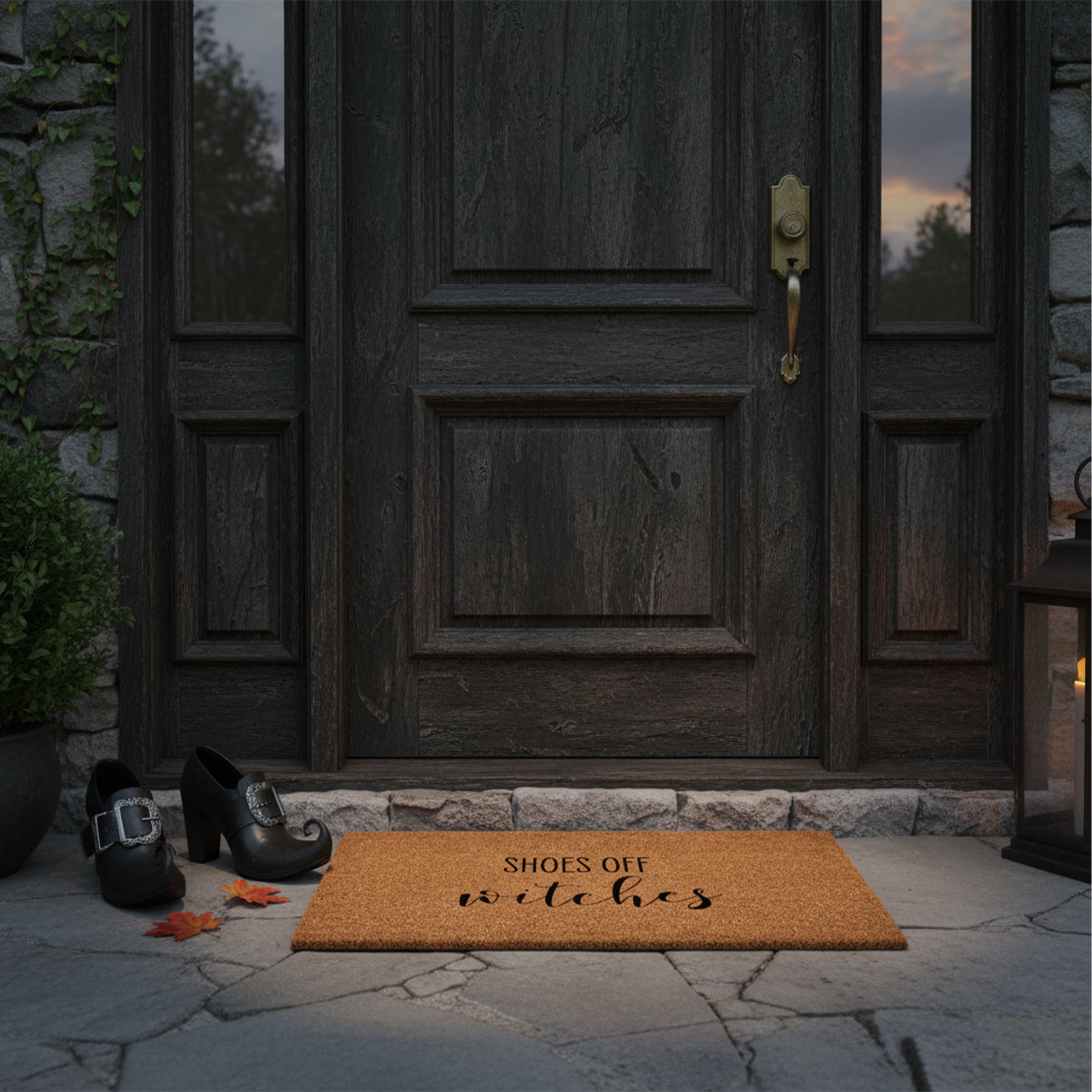 Calloway Mills 111891729 Shoes Off Witches Doormat 17" x 29"