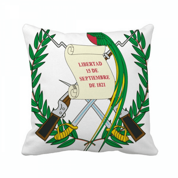 Guatemala National Emblem Country Throw Pillow Sleeping Sofa Cushion Cover