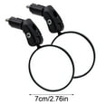 thumbnail image 2 of WUSUOWEI 1Pair Bike Mirrors,2.76Inch,Bike Bar Mirror,Glass Lens,Bike Rearview Mirror,Riding Rearview Mirror,Adjustable Rear View,Adajustable Angle Design for Scooters,Mountain,Road,Folding Bike, 2 of 8