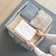 thumbnail image 3 of Vikakiooze 2023 Home Storage and Organization Foldable Storage Bag Clothes Blanket Quilt Closet Sweater Organizer Box Pouch, 3 of 6