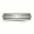 thumbnail image 3 of Primal Steel Stainless Steel with Satin Center 6mm Grooved Edge Band, 3 of 6