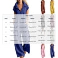 thumbnail image 3 of Women's Lightweight Stand Collar Zip Up Jumpsuits Short Sleeve Baggy Wide Leg Palazzo Rompers with Pockets Daily Casual Overalls Black, 3 of 6