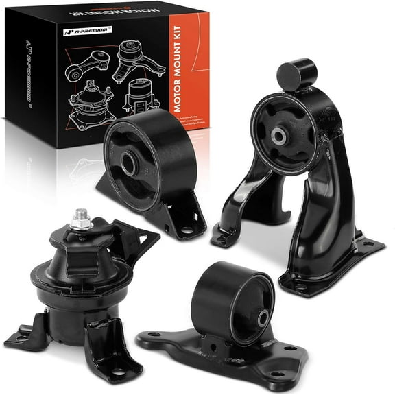 A-Premium 4PCS Engine Motor Mount and Transmission Mount Set Compatible with Mitsubishi Outlander 2003 2004 2005 L4 2.4L, FWD Automatic Transmission, Replace# MR961709, MR961111