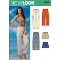 thumbnail image 1 of New Look 6055 Patrón de costura para pantalones y pantalones cortos de mujer, talla A (6-8-10-12-14-16), 1 of 4
