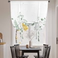 thumbnail image 3 of Sage Green Spring Floral Balloon Curtains for Windows, Bedroom Curtains 54 Inch Length, Watercolor Elegant Pastoral Flowers Tie Up Curtains Panels Thermal Insulated Bathroom Curtains Window 42"x54", 3 of 8